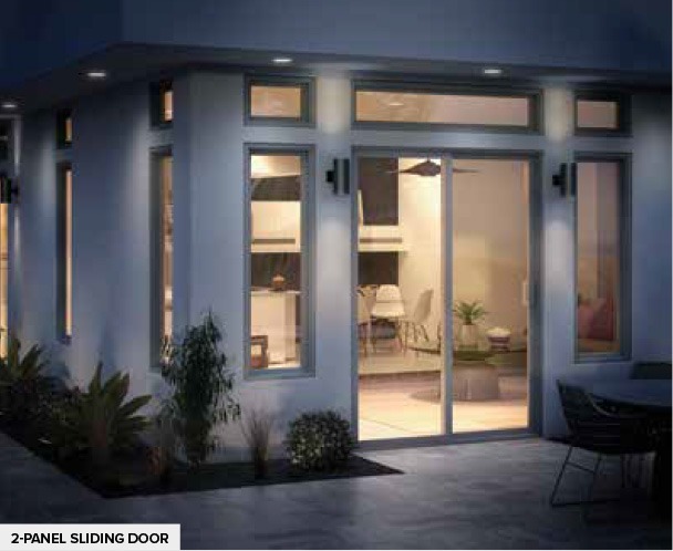 High-quality Milgard Trinsic door system enhances openness and interior natural light