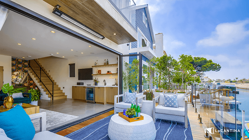 LaCantina door installation highlighting expansive openings and modern residential design appeal