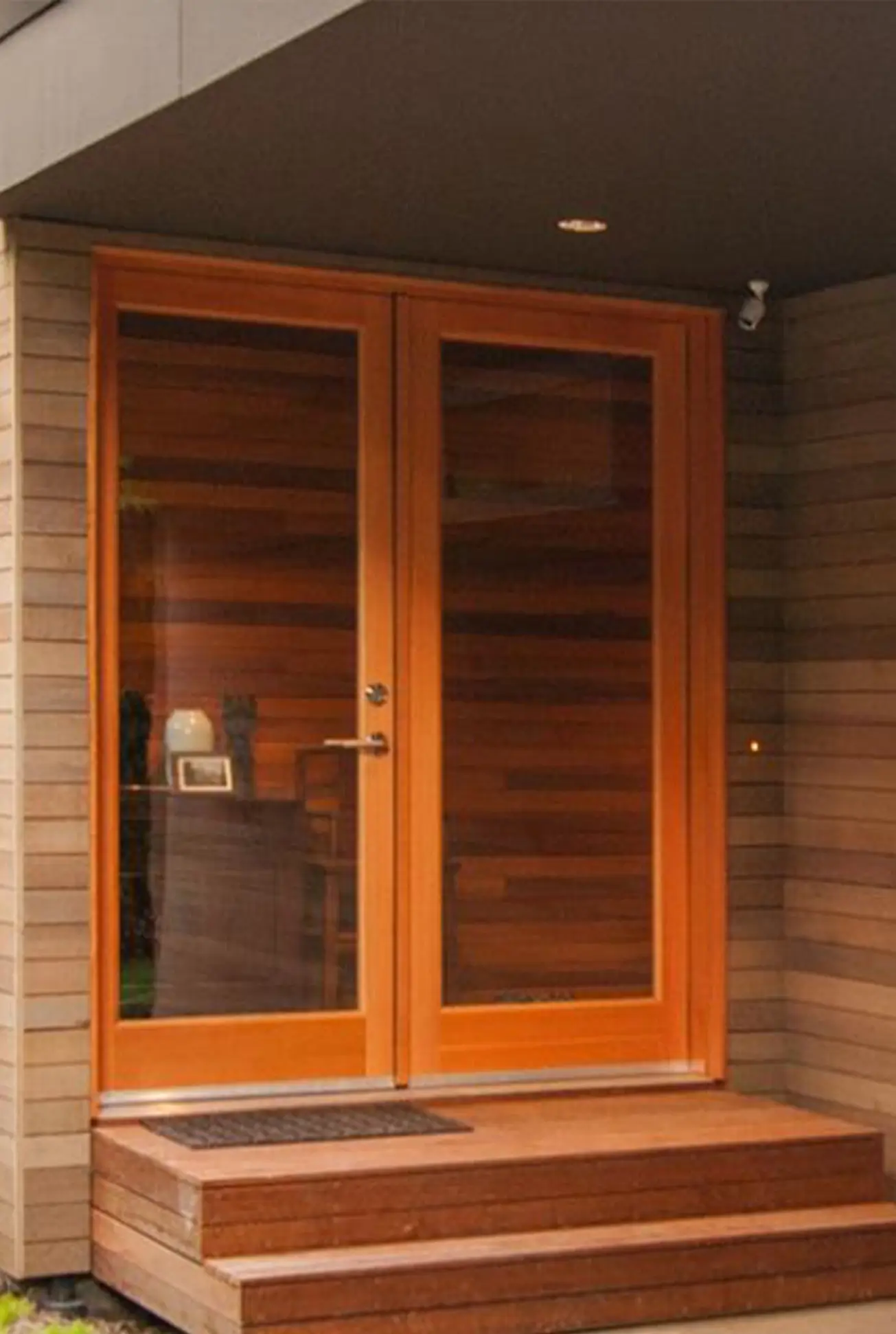 Premium wood LaCantina swinging doors are designed for timeless style and smooth operation