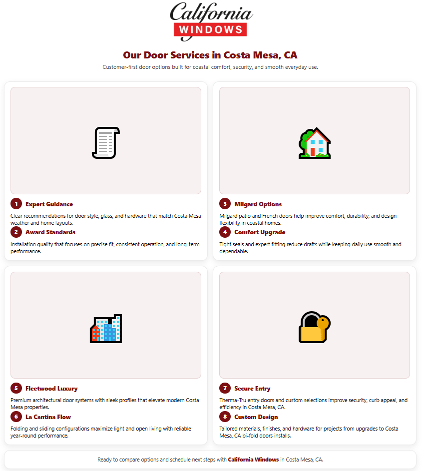 California Windows – Door Services Infographic